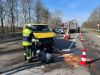 Unfall mit Straßenfahrzeugen, Verkehrshindernis