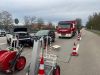 Unfall mit Straßenfahrzeugen, Verkehrshindernis