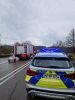 Unfall mit Straßenfahrzeugen, Verkehrshindernis