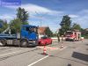 Unfall mit Straßenfahrzeugen, Verkehrshindernis